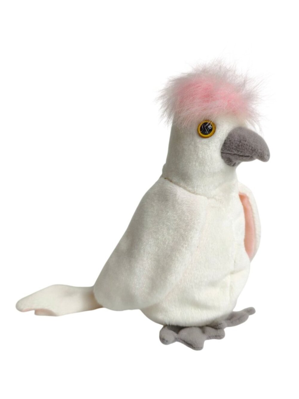Ty Beanie Babies KuKu Cockatoo Plush 1997 MWMT Retired Pink White Collectible
